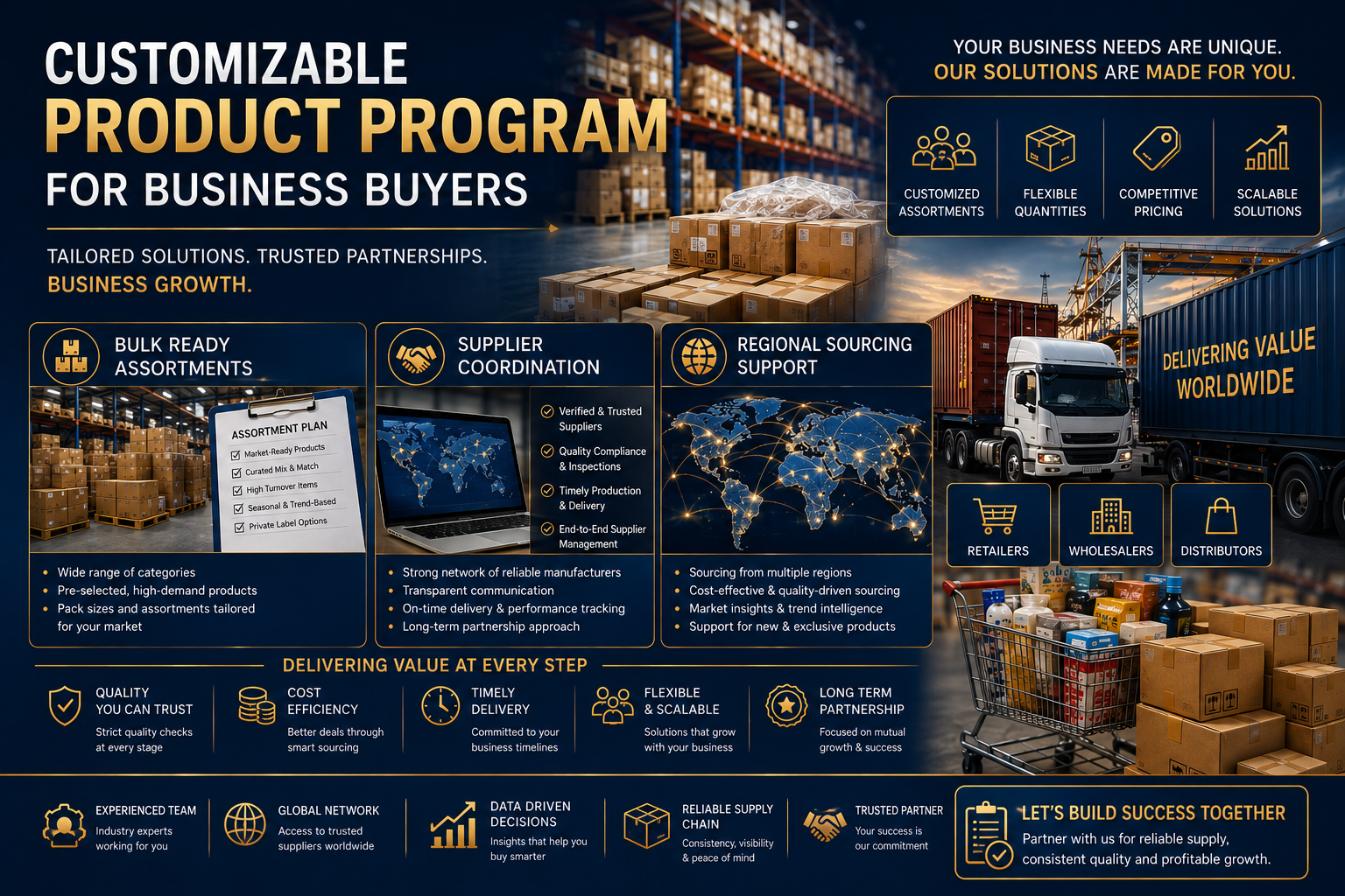 Global market presence display